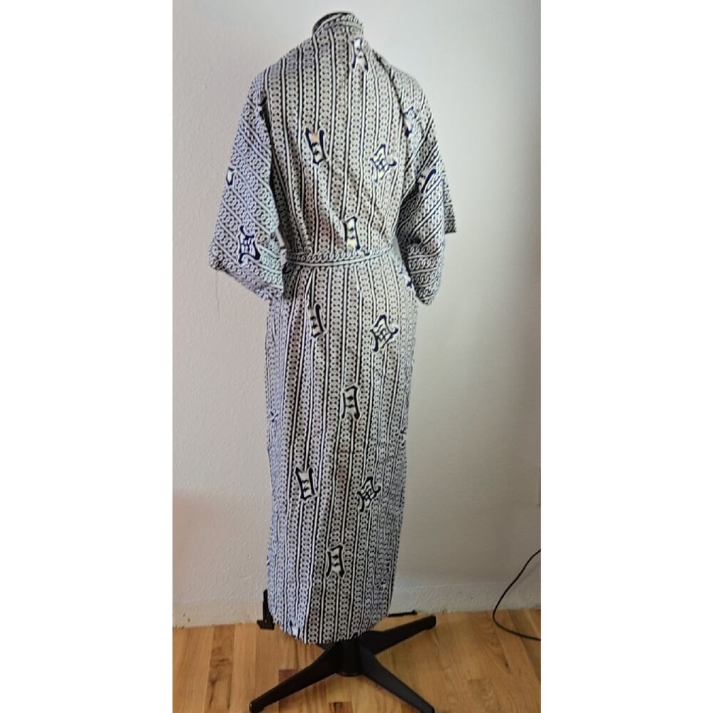 Japanese yukata kimono bathrobe, 100% cotton - Picture 5 of 6